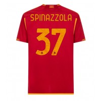 Camisa de time de futebol AS Roma Leonardo Spinazzola #37 Replicas 1º Equipamento 2023-24 Manga Curta